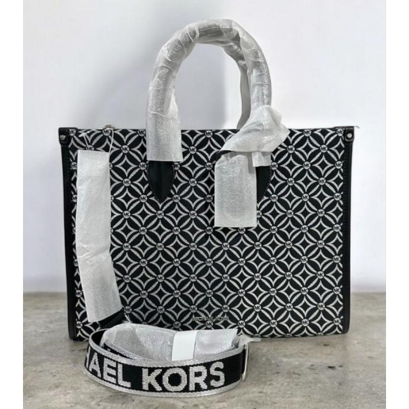 MK Mirella Medium Shopper Black Silver n