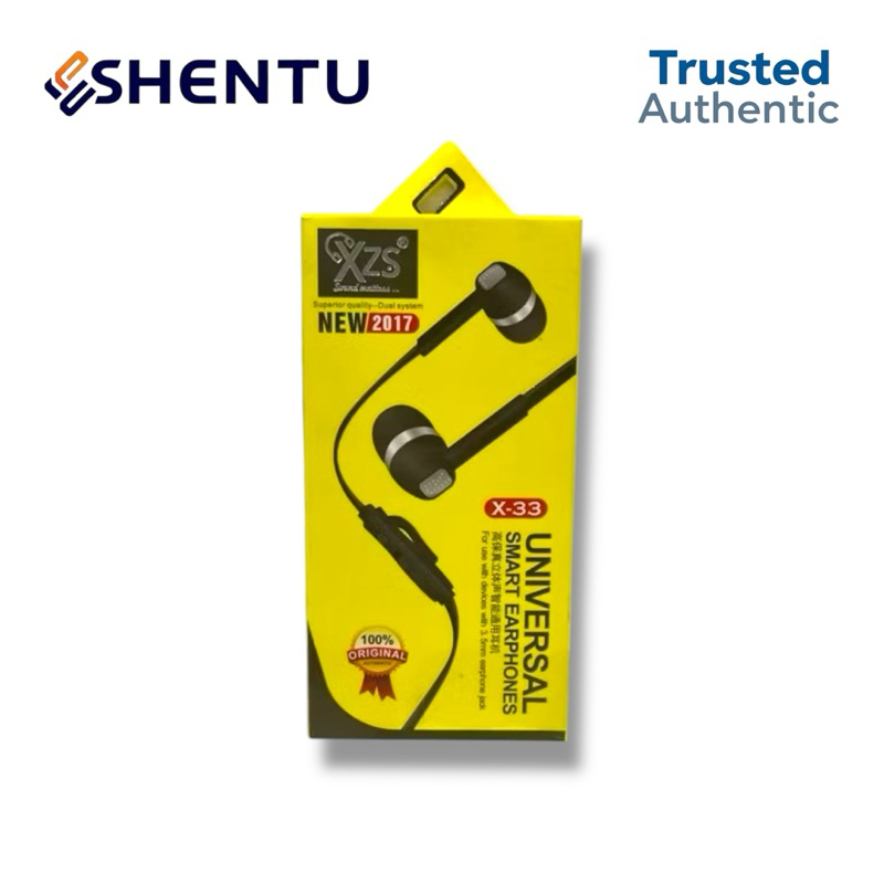 Earphone Headset Kabel XZS X-33 SuperBass Hi-Res Volume