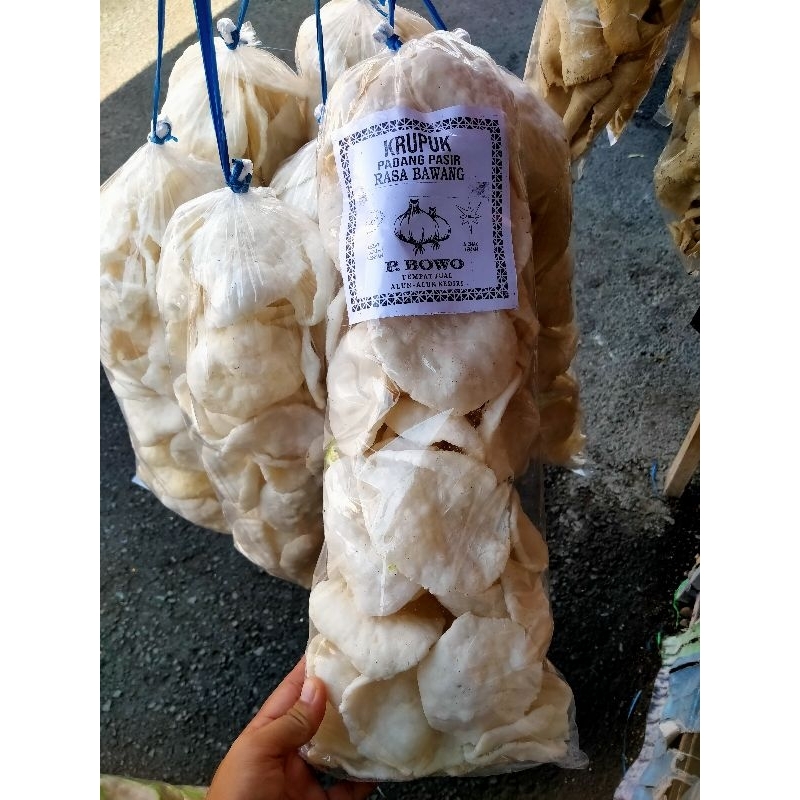 

krupuk goreng pasir rasa BAWANG