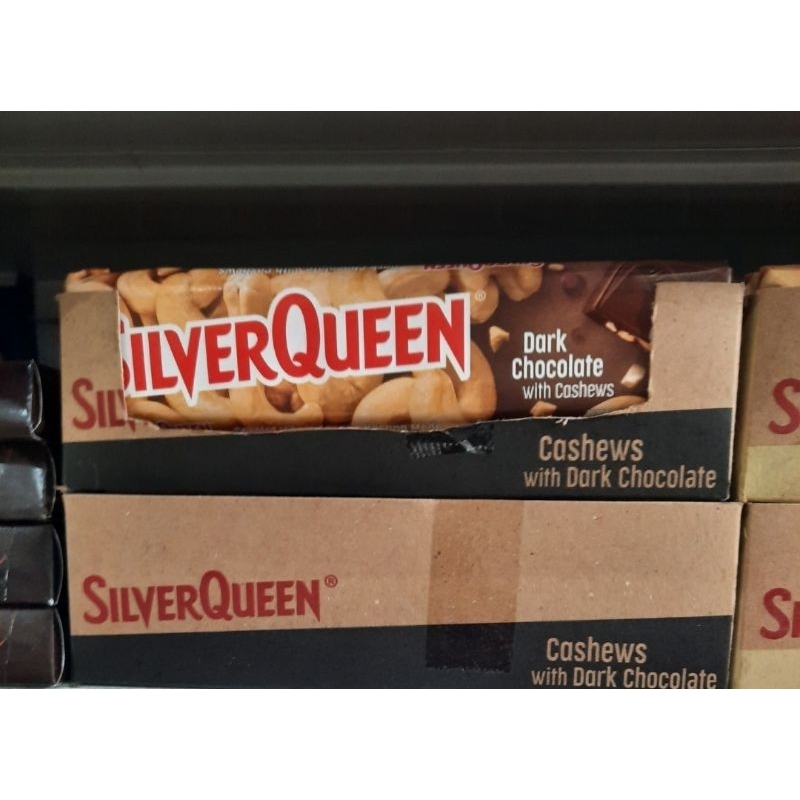 

silverqueen dark/white/fruitnut 55gr ex 58gr , 1 BOX isi 10pcs EXP 2026
