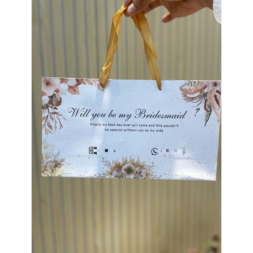Paper bag Bridesmaid NON custom