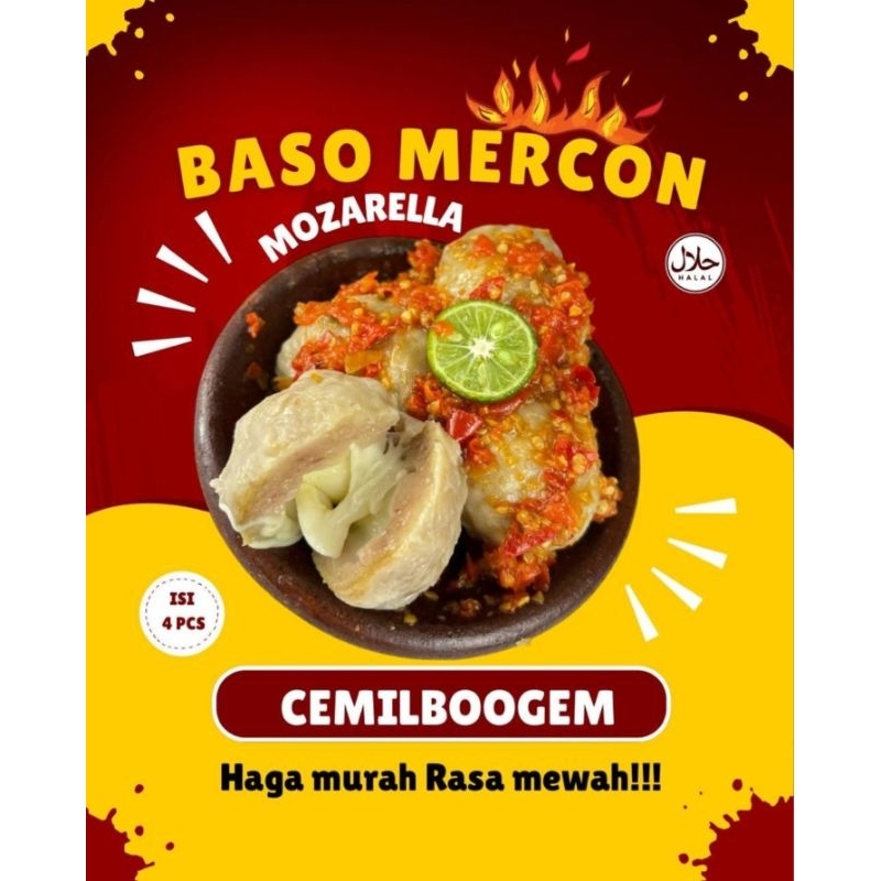 

Bakso Mercon isi keju mozarella