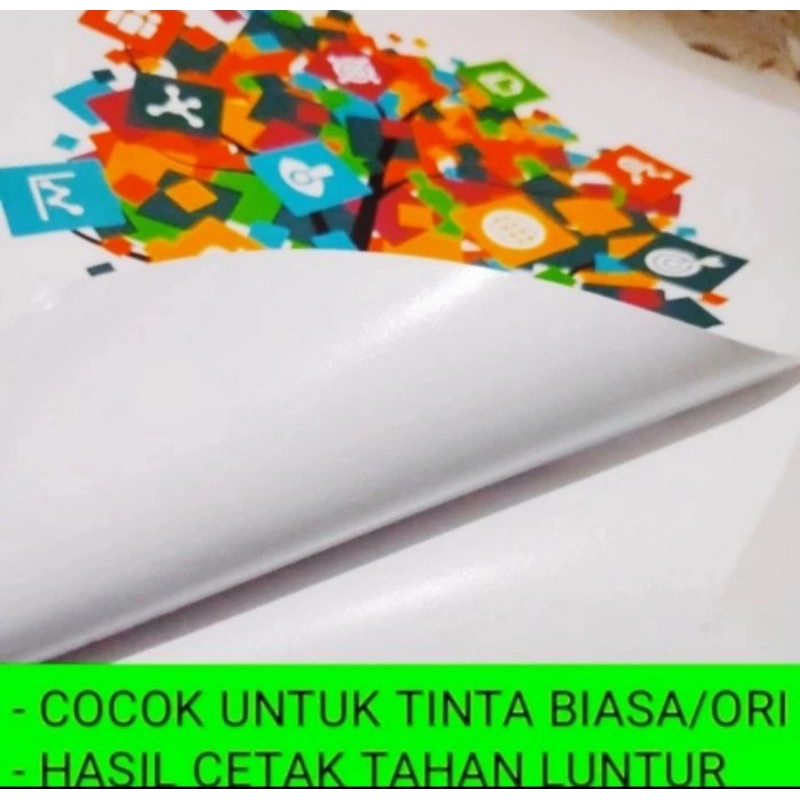 Kertas stiker inkjet glossy A4 isi 20 lembar / sticker foto waterproof