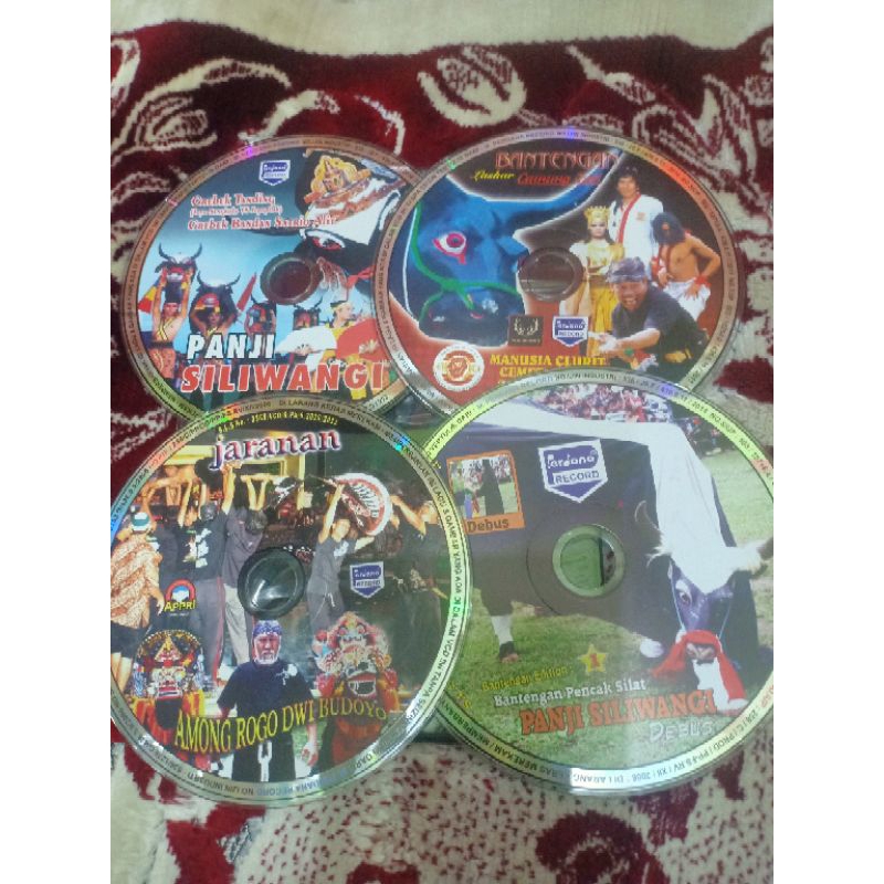 KASET VCD JARANANAN & BANTENGAN 4 DISC  TANPA COFER BONUS BOX