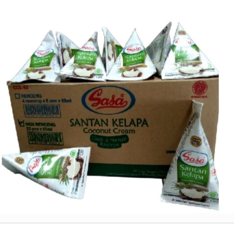 

PROMO [ SANTAN siap Saji SASA 65 ml ] 1 dus isi 32