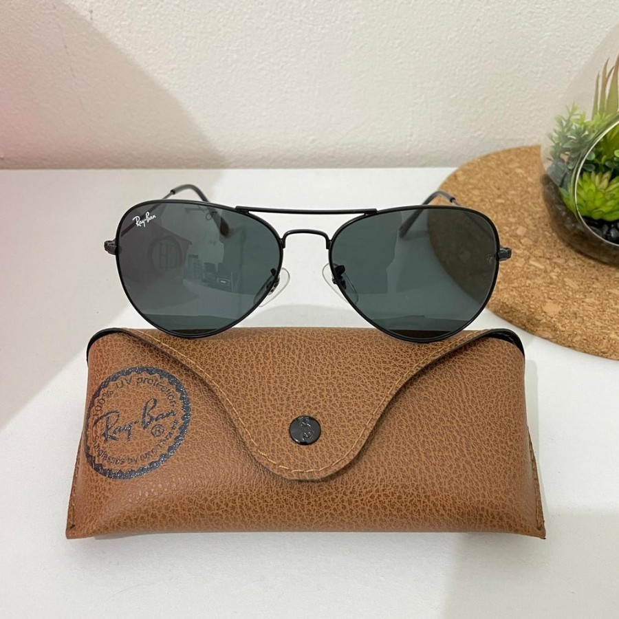 Kacamata Rayban aviator rb3026 dan aviator full black (bl)