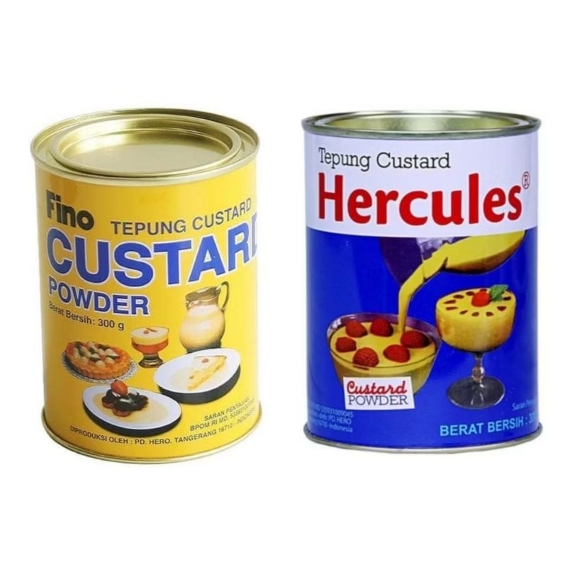 

CUSTARD POWDER 300G (HERCULES/ FINO) (Tepung Custard/ Vla Bubuk)