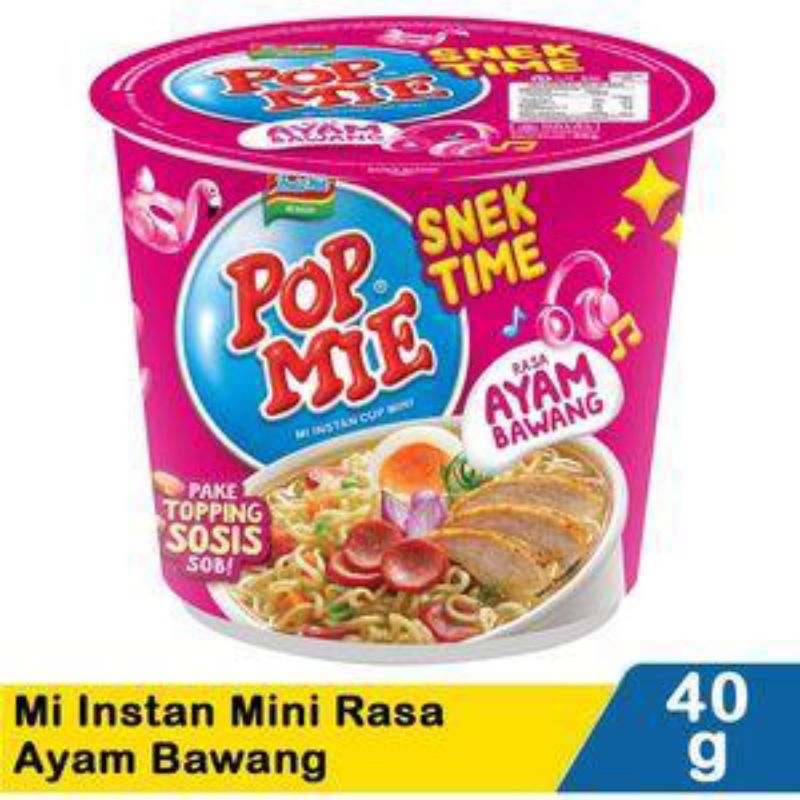 

Pop mie Snack Mini Ayam bawang 35 gr