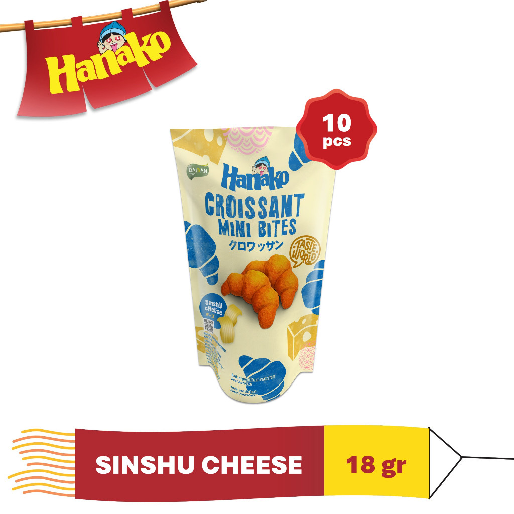 

Hanako Snack Croissant Mini Bites Sinshu Cheese 10 x 18 gr