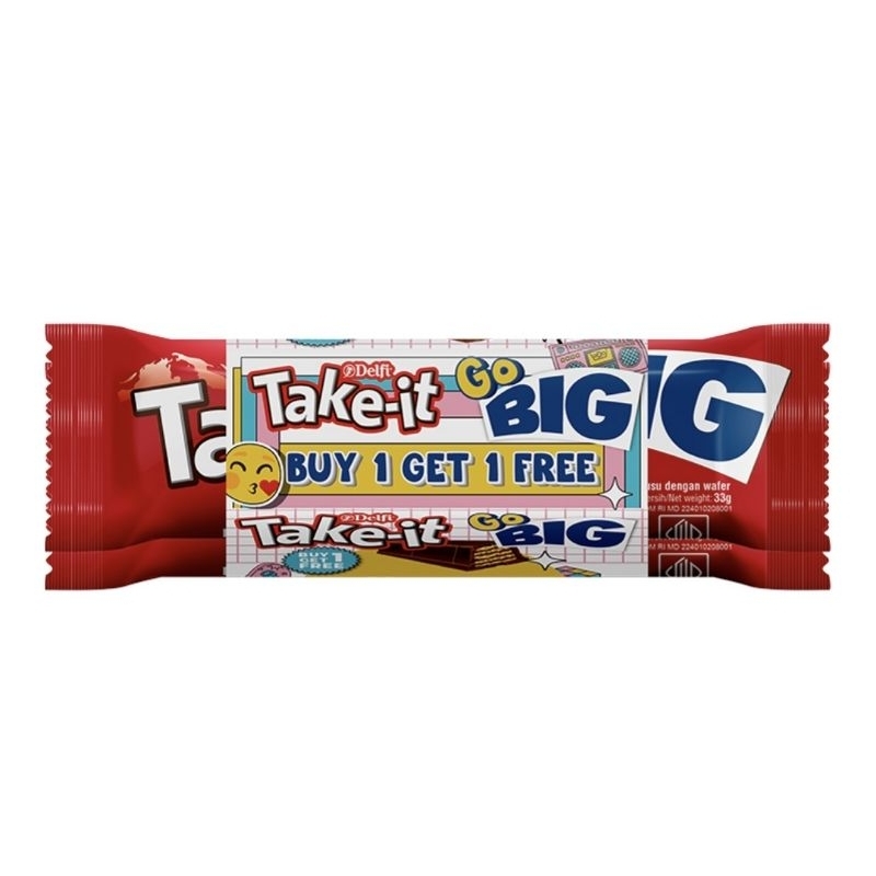 

Delfi Take-it Big Wafer Cokelat 2 x 33 g