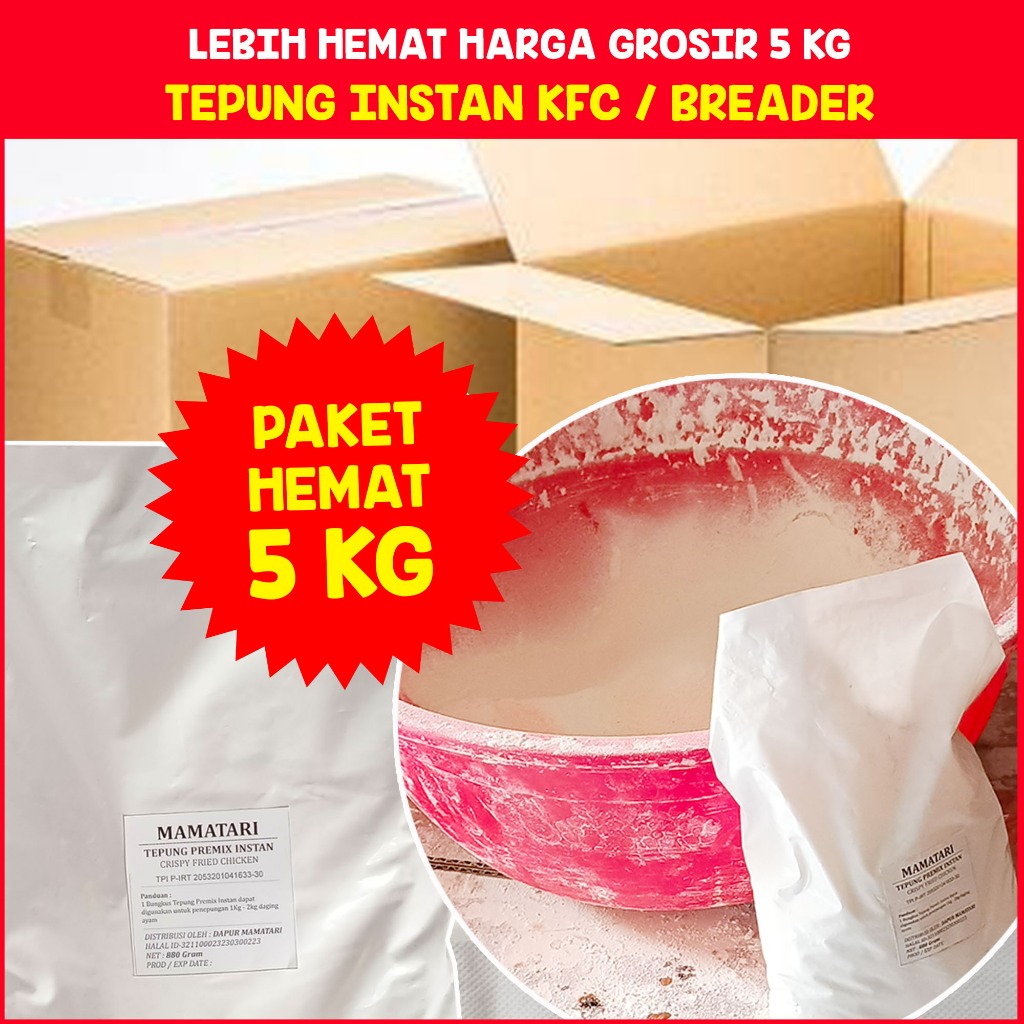 

Mamatari Tepung Breader / Tepung KFC Instan Grosir 5 KG