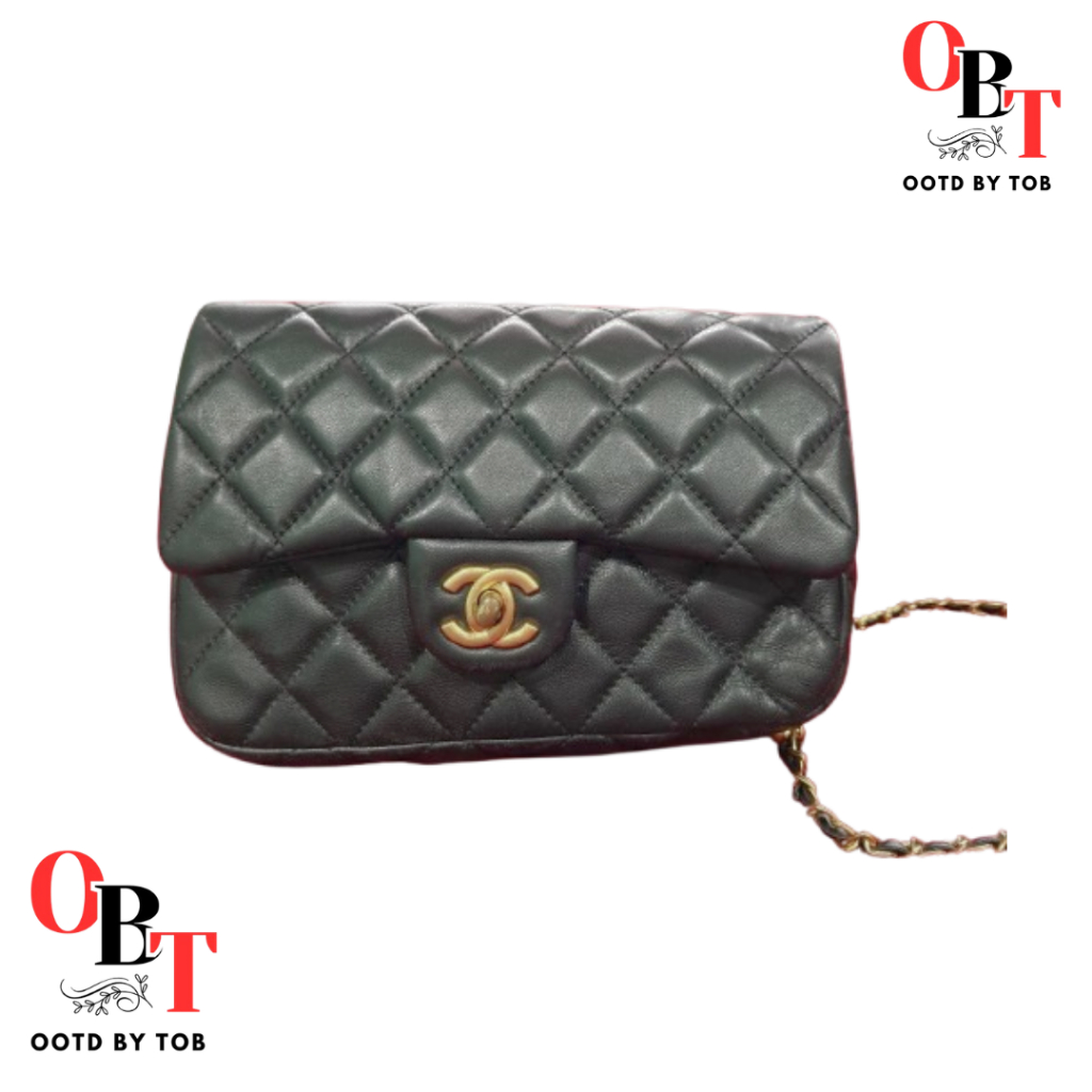 Tas Selempang Pesta Wanita Murah Tali Rantai - Hitam