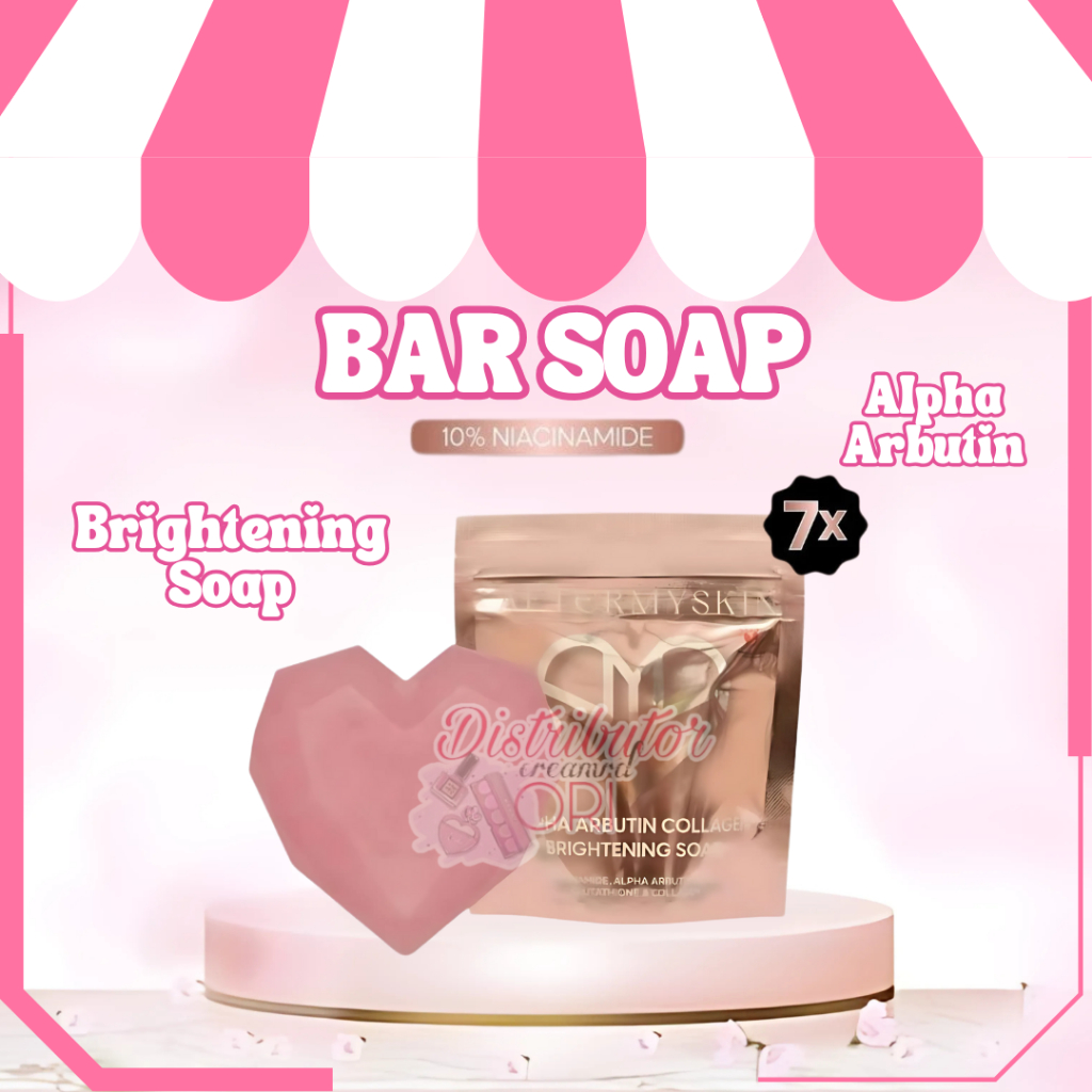 AFTERSKIN - Aftermyskin Alpha Arbutin Brightening Soap 45 GR | BPOM | ORIGINAL|