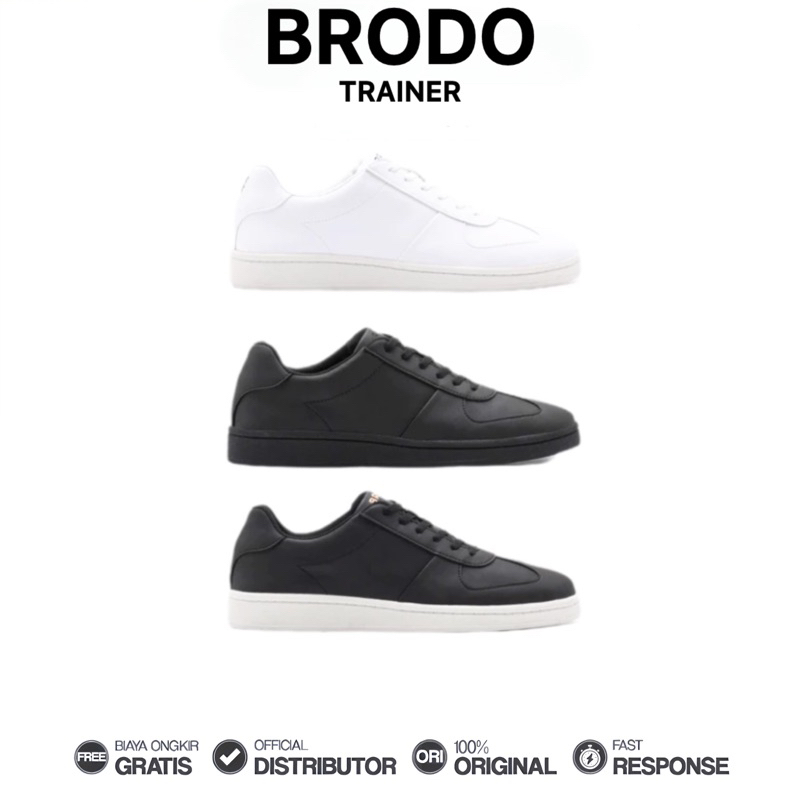 Brodo - Sepatu Trainer Sneakers Casual Unisex Wanita Pria Original 100%