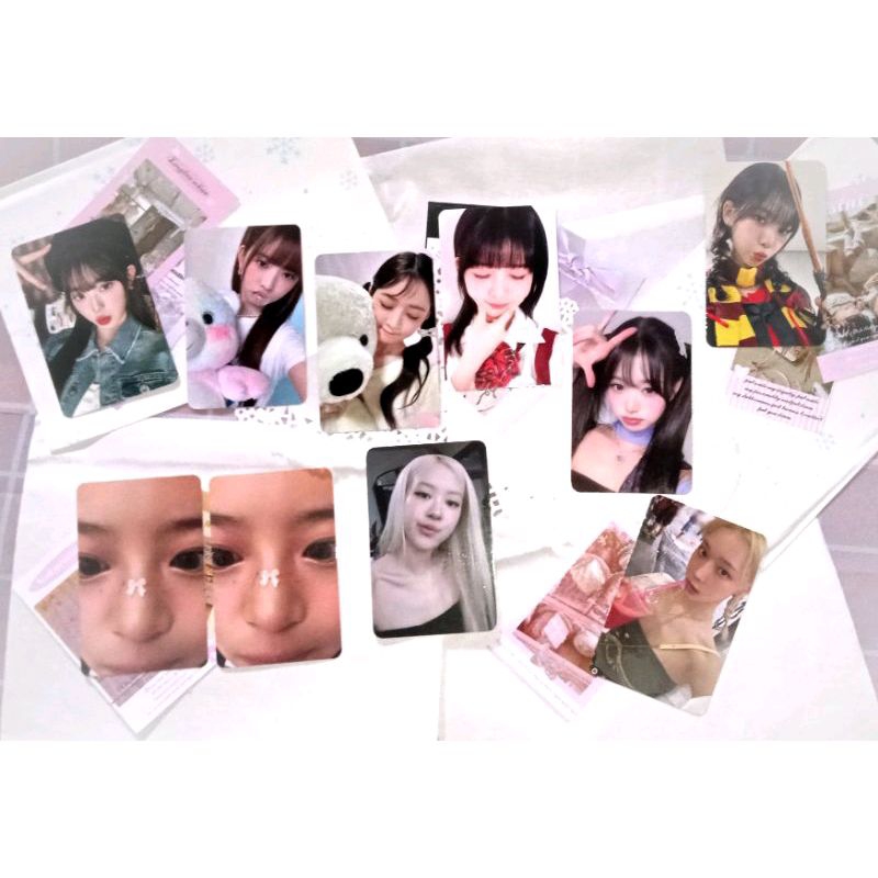 ꒰ Photocard official ꒱ - karpot (karina Harry Potter) - wonyoung kuromi - rosé ktown - Hanni zoom sg