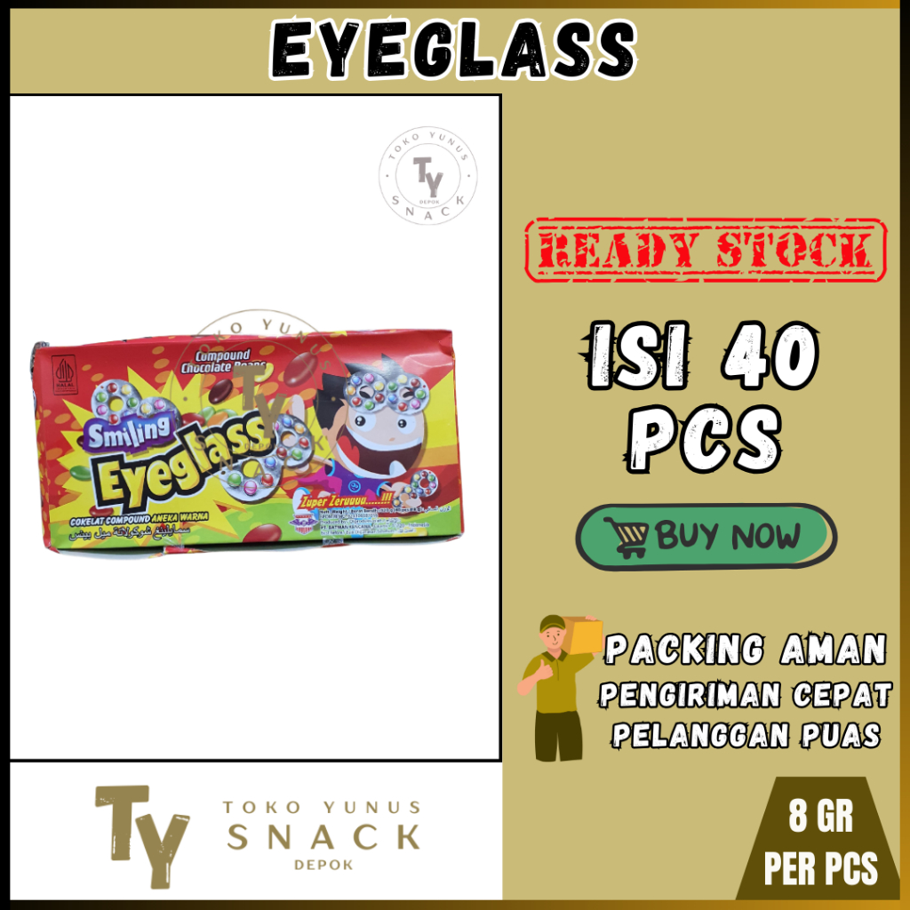 

EYEGLASS COKLAT KACAMATA JADUL BOX ISI 40PCS @8GR