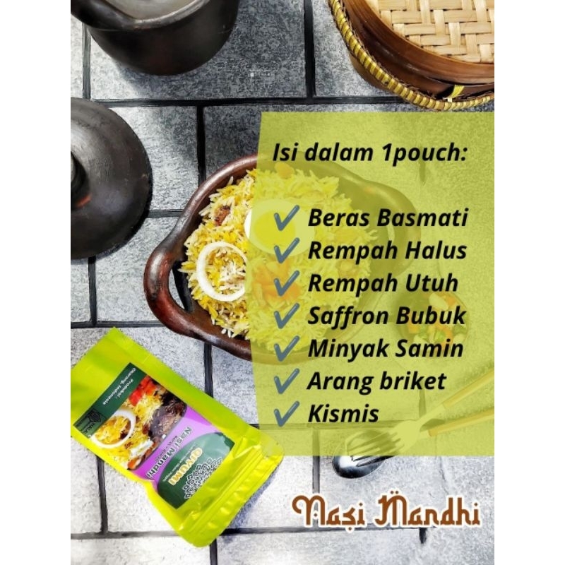 

Nasi Mandhi Qiyumi/ Nasi Mandhi Praktis/ 5-7 porsi