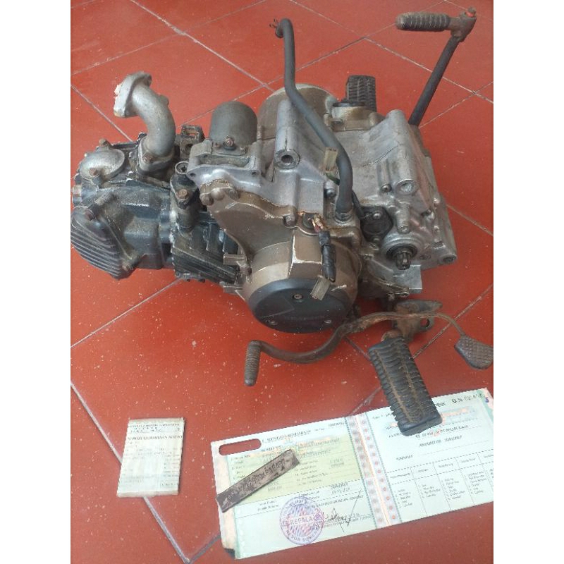 mesin kawasaki ax 125/athlete