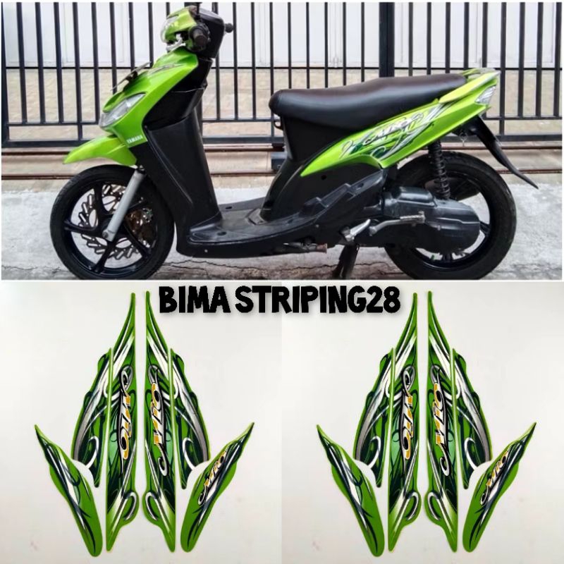 Stiker Striping Lis Les Polet Body Motor Full Set Yamaha Mio Sporty 2010