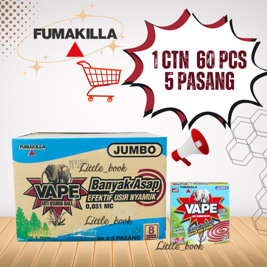 Fumakilla Vape Obat Nyamuk Bakar Jumbo KARTON
