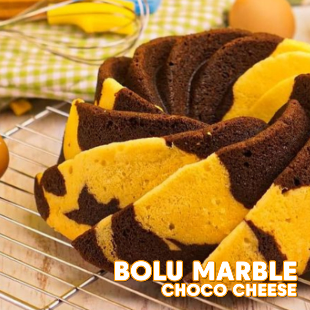 

The Bolu Rampah Bolu Marble Choco Cheese - Oleh oleh khas Makassar