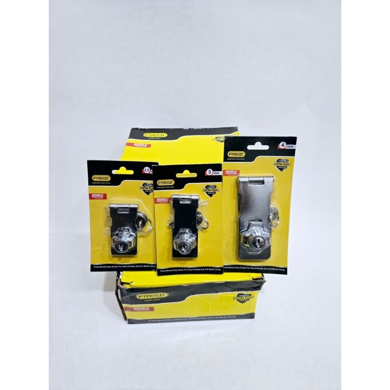 Hasp Lock / Overvall Kunci Pintu 2,5" 3" 4" inch FREED / Overpal Grendel Kunci Pintu FREED