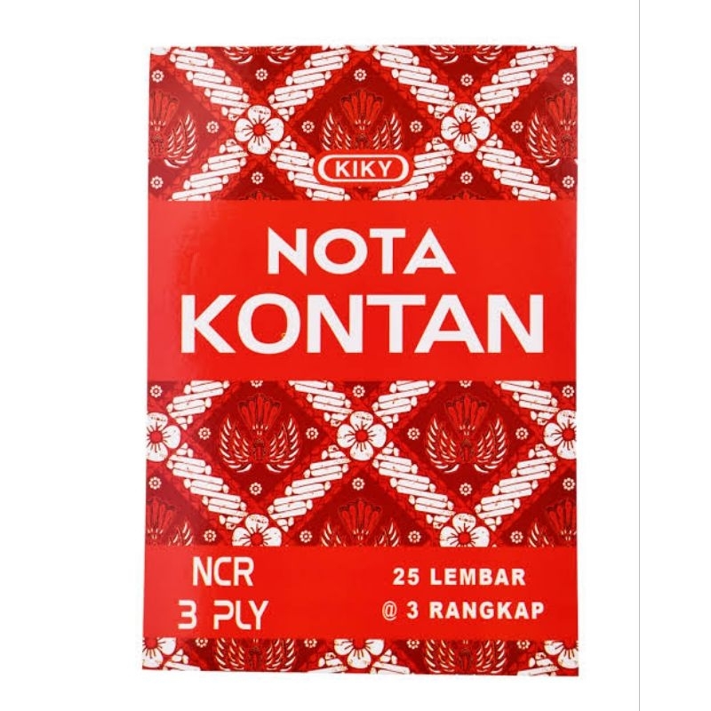 

[1PACK / 10 BUKU] BUKU NOTA KONTAN NCR KECIL KIKY 3 PLY / NOTA KONTAN K3 KIKY