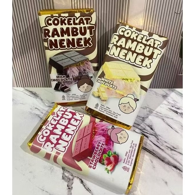 

COKLAT RAMBUT NENEK/ARUM MANIS COKLAT/STRAWBERY/VANILA/BLUBERY/GREENTEA