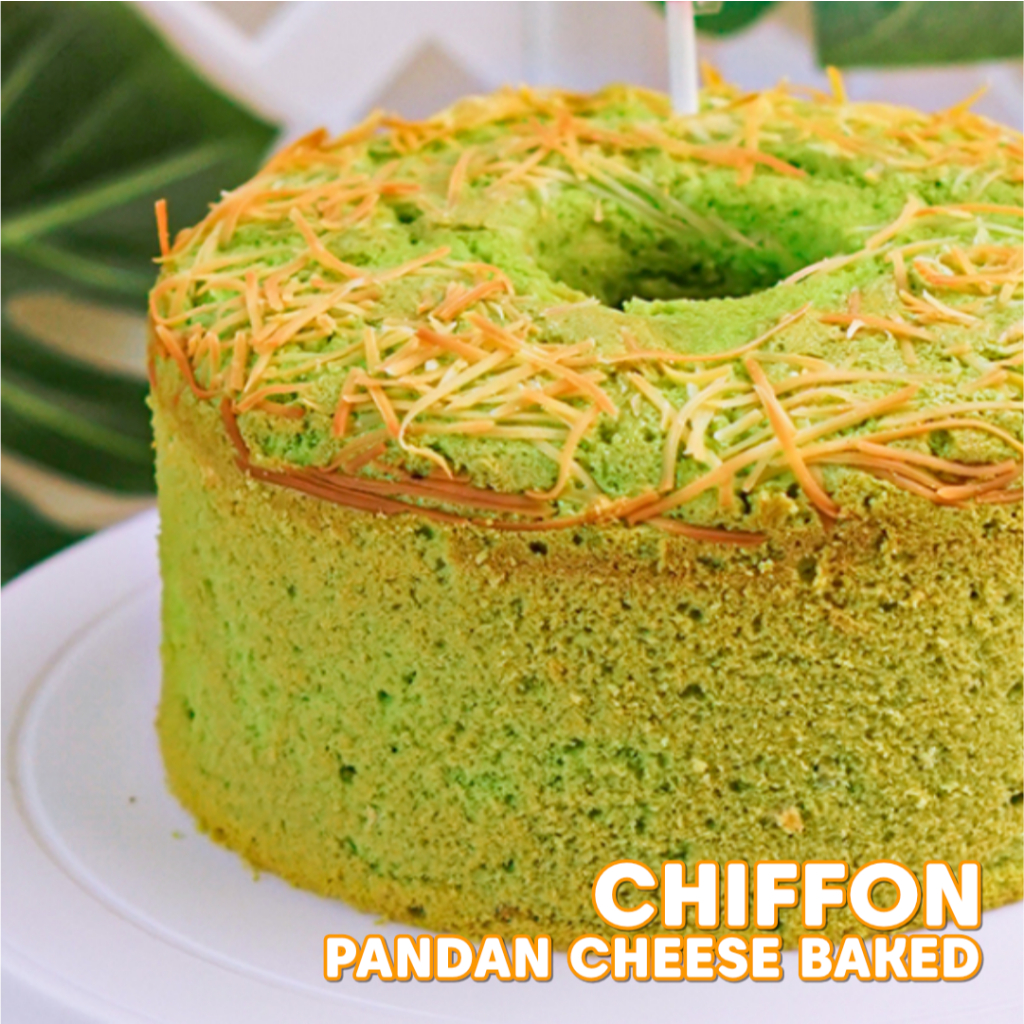 

The Bolu Rampah Chiffon Pandan Cheese Baked - Oleh oleh khas Makassar