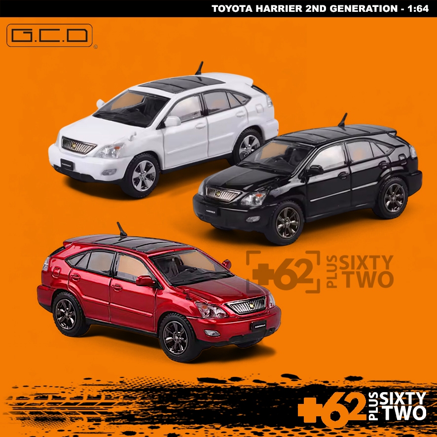 GCD Toyota Harrier SUV 1:64 JDM Off Road Toyota Harrier 2nd Generation Diecast Mini Scale Mobil Mini