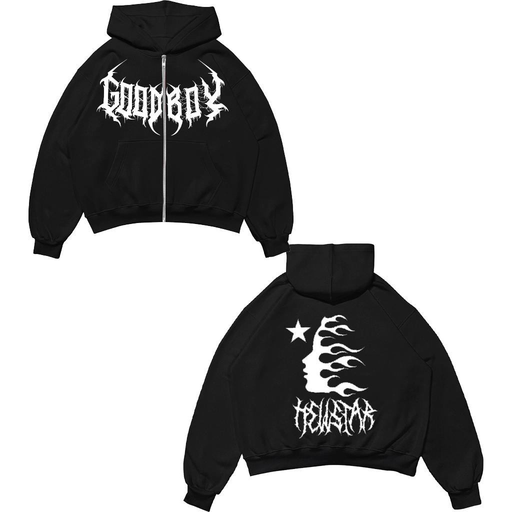 Hoodie Zipper Boxy Anak GOODBOY Y2K