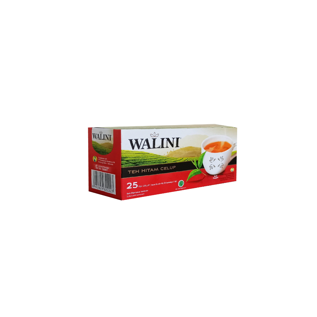 

Walini Teh Hitam Celup Klasik Black Tea 25 Kantung