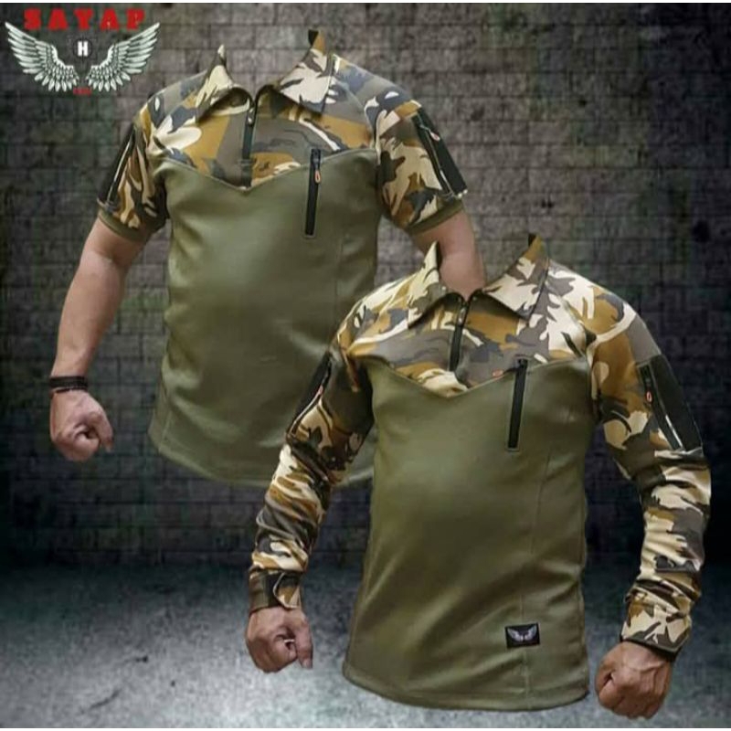 KAOS BDU TACTICAL TERBARU CUSTUM LENGAN PENDEK PANJANG  ||KEMEJA TACTICAL || KAOS WANGKY BDU TACTICA