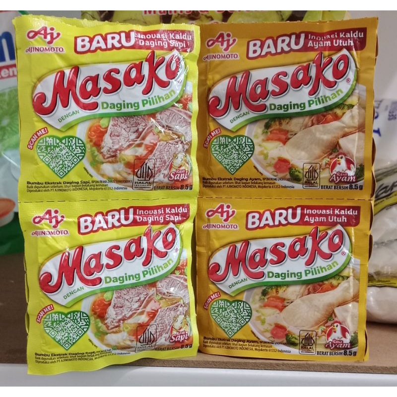 

Masako penyedap rasa Ayam dan sapi renceng
