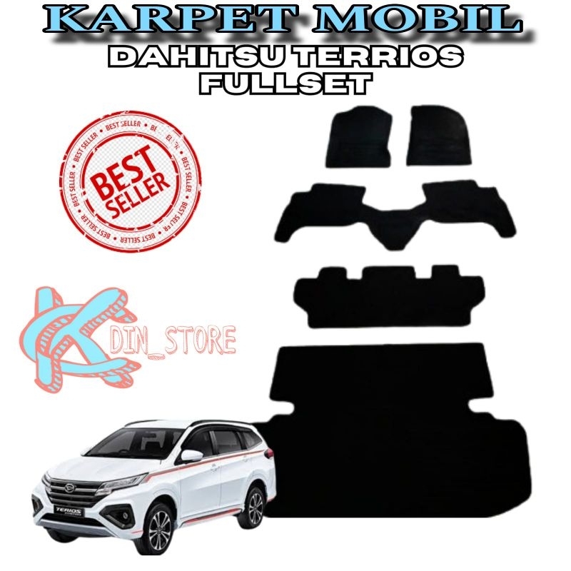 Karpet mobil terios full set / Karpet mobil Daihatsu Terios full set/ Matras alas kaki mobil Daihats