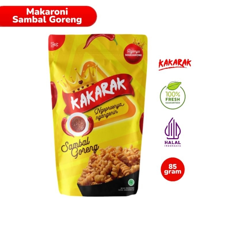 

KAKARAK - Makaroni Fusilli Rasa Sambal Goreng 85gr
