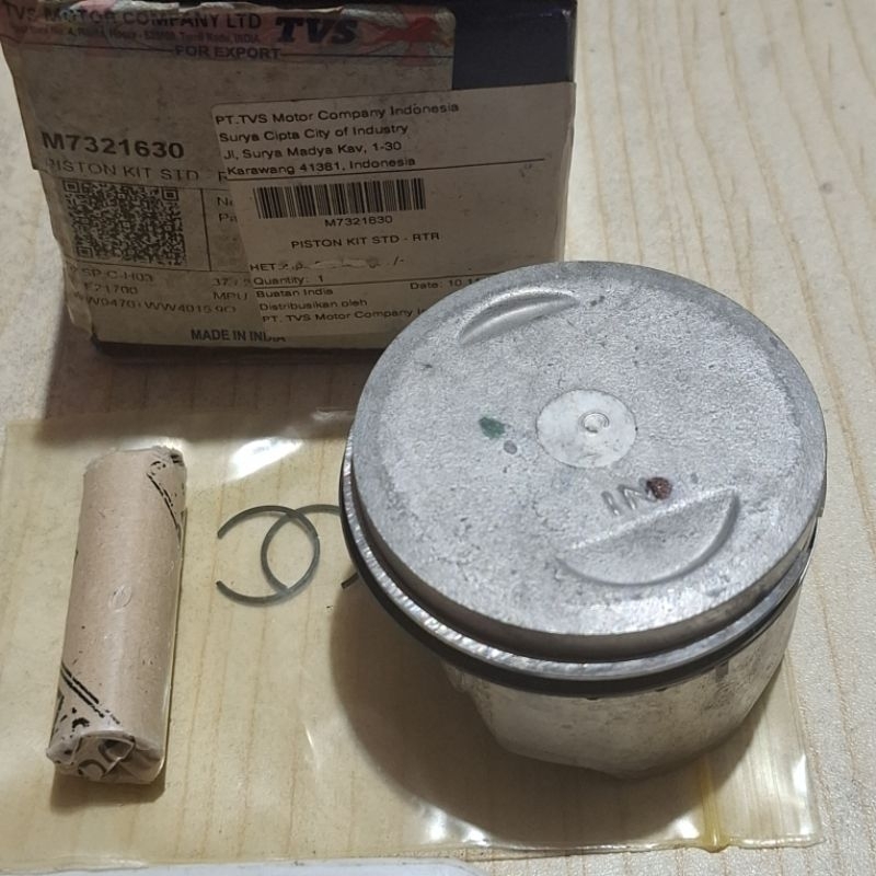 PISTON KIT SEHER STANDARD TVS APACHE RTR 160 ORIGINAL TVS