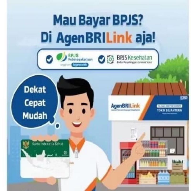 

STIKER VINYL POSTER AGEN BRILINK UKURAN : A3