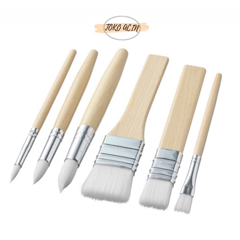 

Mala kuas set isi 6, kuas melukis, kuas gambar, kuas serbaguna