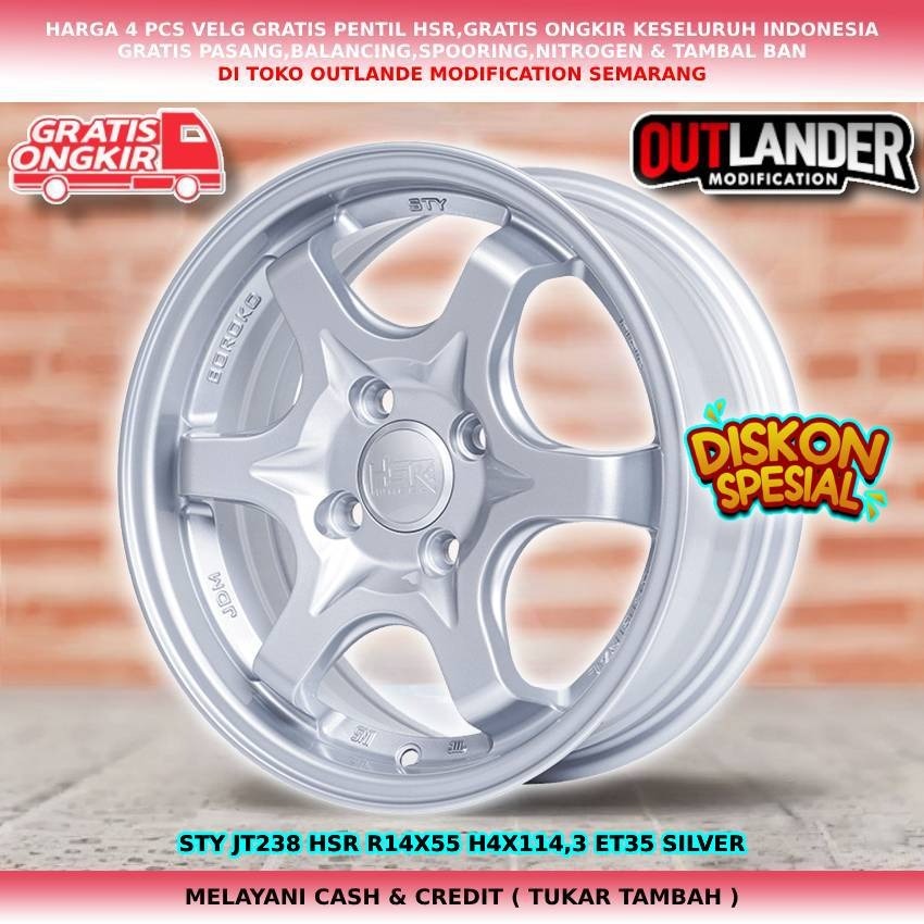 velg mobil racing r14, velg mobil Galant Nissan Cefiro Evalia Livina Latio dll velg hsr sty r14