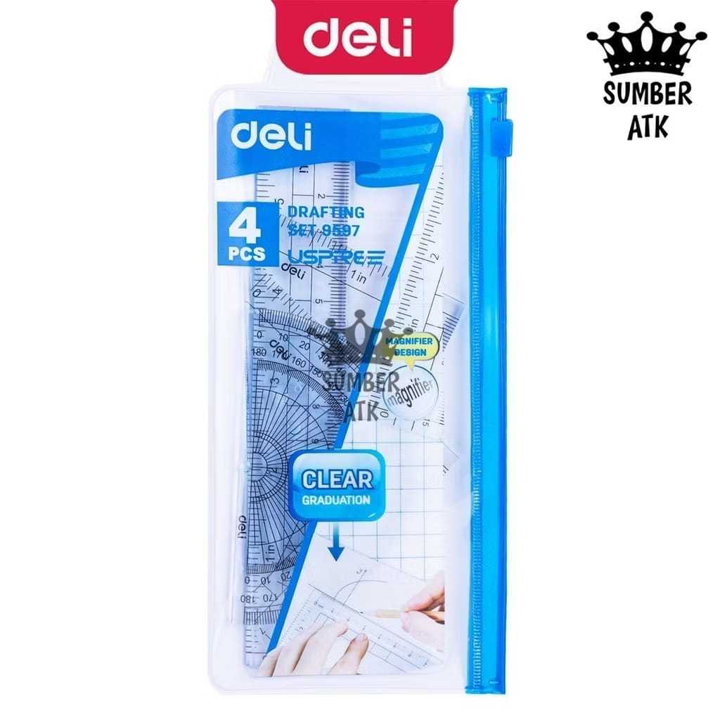 

Deli Set penggaris Ruler Set E9597