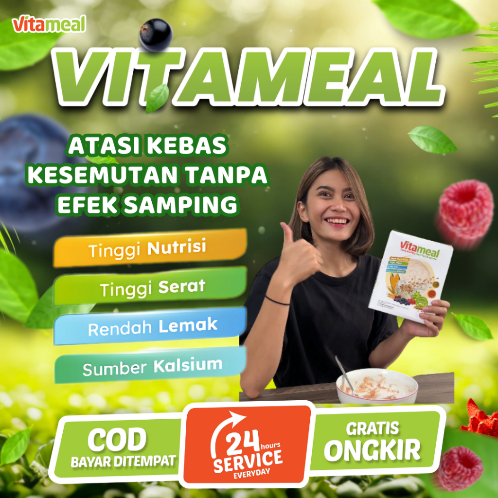 

Sereal Vitameal – Sereal Sehat Diet & Cegah Gerd, Obesitas, Kolesterol