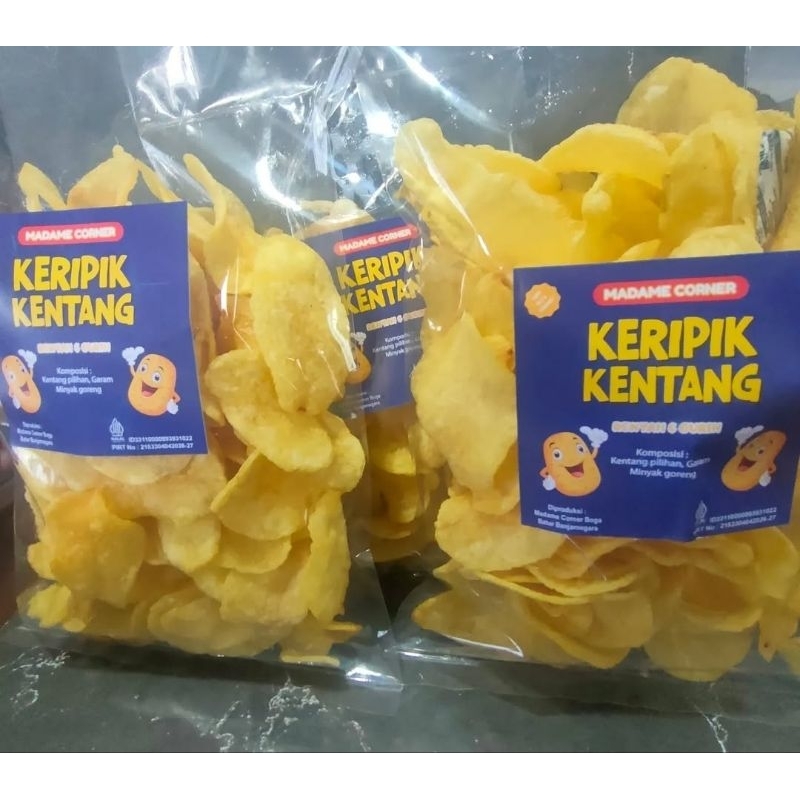 

KERIPIK/KRIPIK KENTANG ASLI RENYAH NO MSG