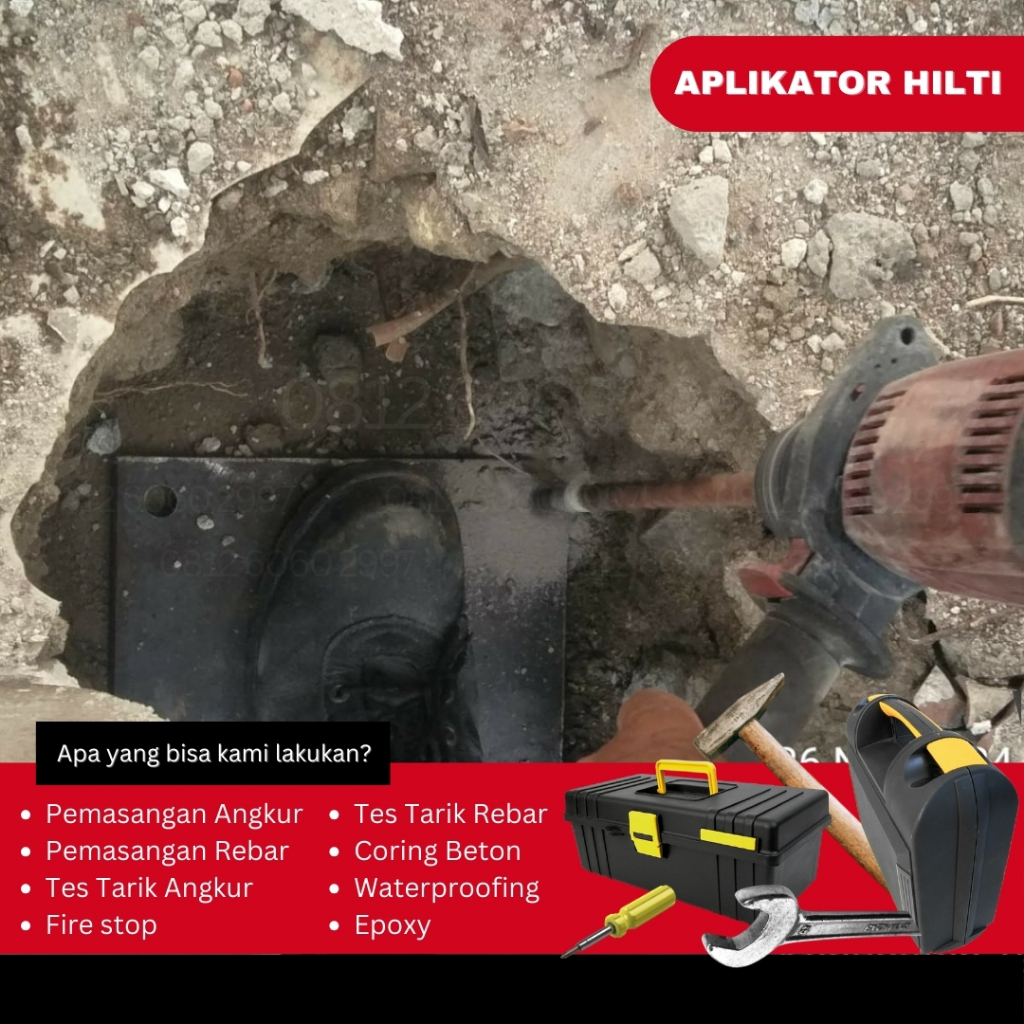 Aplikator Pasang Chemical Anchor M10