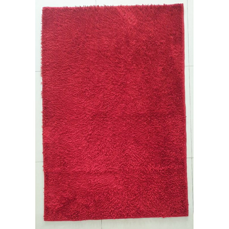 Karpet Lantai/Karpet Cendol Warna Merah