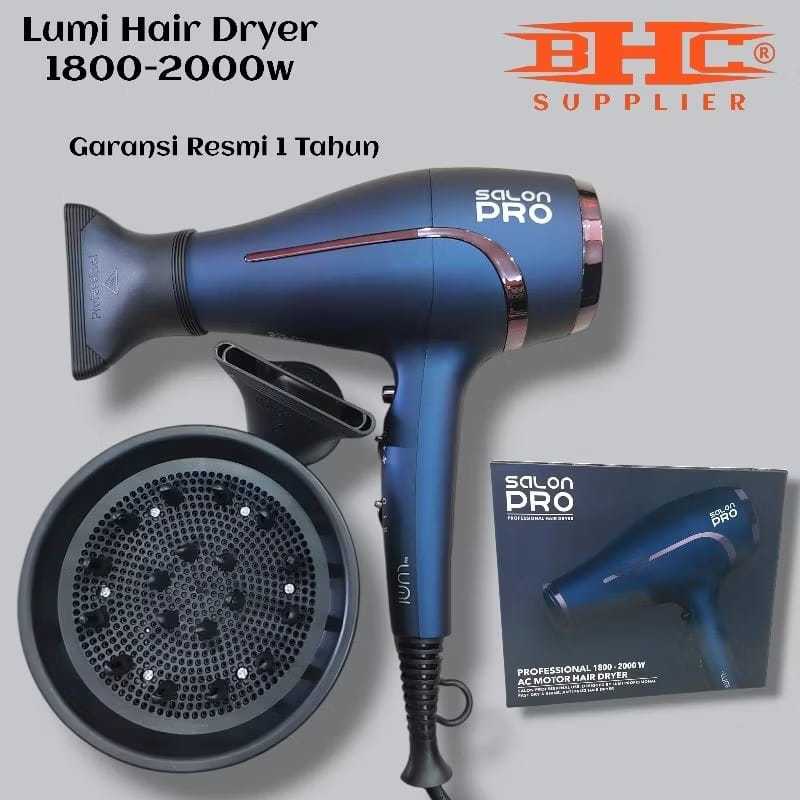 Hairdryer Lumi Salon Pro 1800 - 2000 Watt Original Pengering Rambut Hair Dryer W
