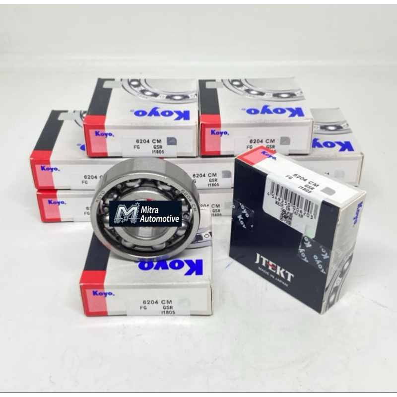 BEARING 6204 CM KOYO TANPA TUTUP