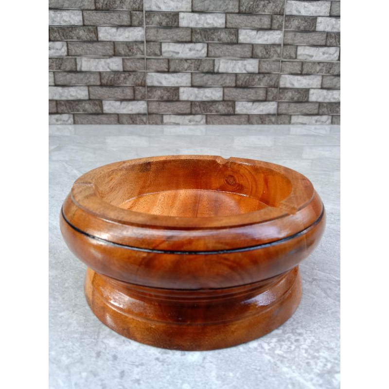Asbak kayu super jumbo/ asbak besar/ asbak kayu natural