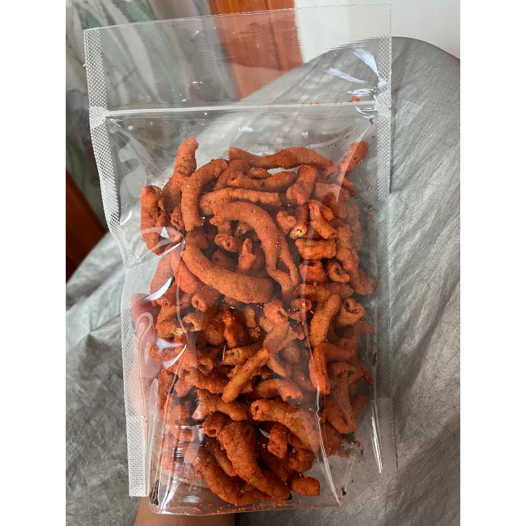 

Usus Ayam Krispy 250gr Pedas gurih daun jeruk Keripik Usus Crispy Garing Renyah Dijamin Enak