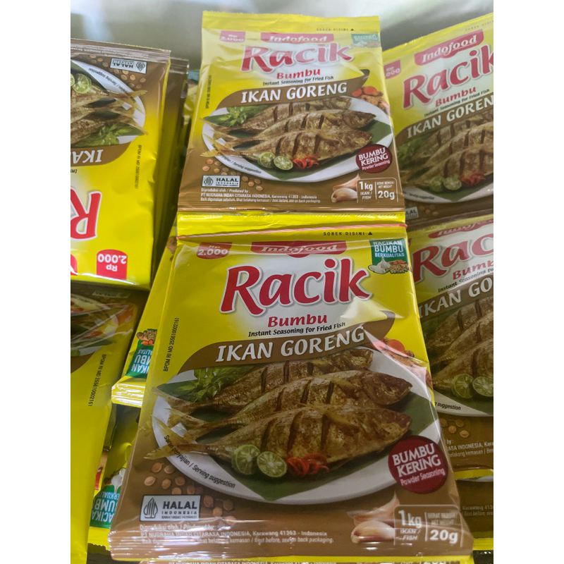 

Bumbu racik Ayam goreng/ Ikan goreng/ Sayur sop / Nasi goreng